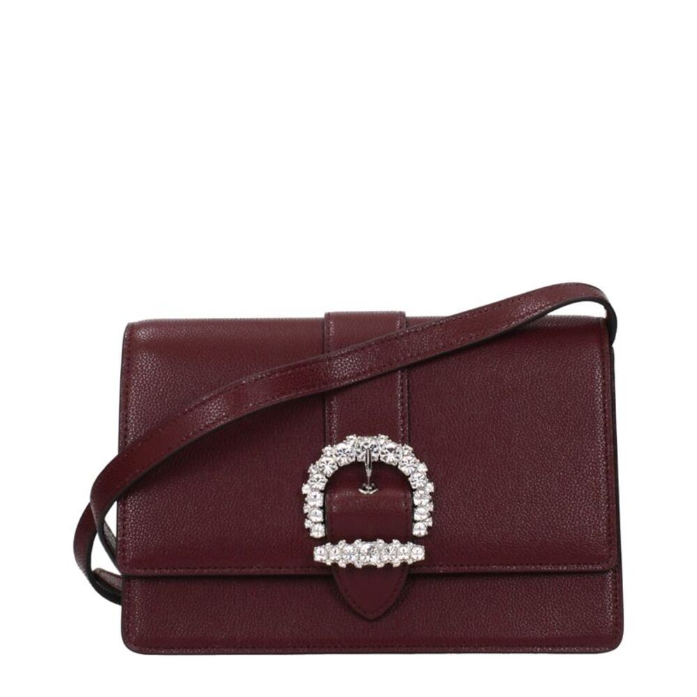 Jimmy Choo Red Leather Crossbody Women's Bag
